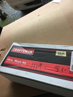 48 inch craftsman riding mower “mulch kit”