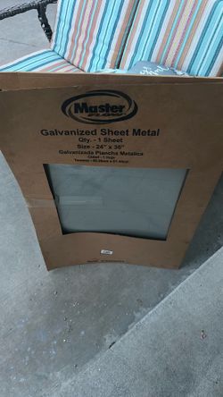 Galvanized Steel Sheet 24 x 36”