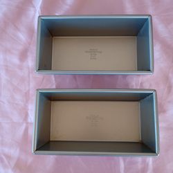 Focus Foodservice Open Top Bread Pan, 8" x 4" x 2-1/2" Deep set of 2 