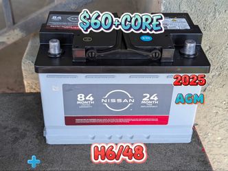AGM Car Battery Group Size 48/H6