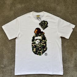 SS25 Bathing Ape Camo Milo on Big Ape Head Tee 