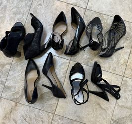 Women’s Designer Black Heels (all sz 6)
