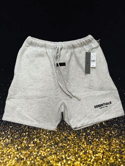 FOG Essentials Fleece Shorts - Light Grey / Oatmeal (Brand New)