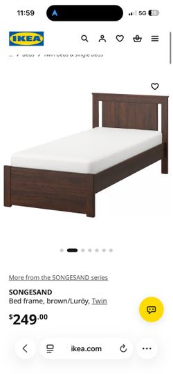 IKEA SONGESAND TWIN BED FRAME