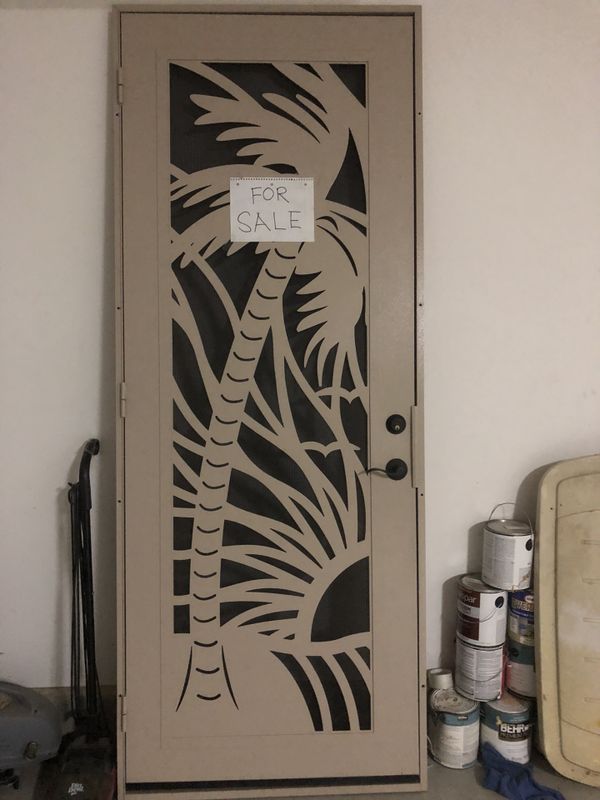 Custom made security screen door by {url removed} measure