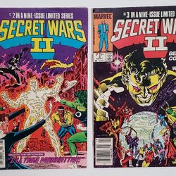 SECRET WARS II, #2 And #3 VG-