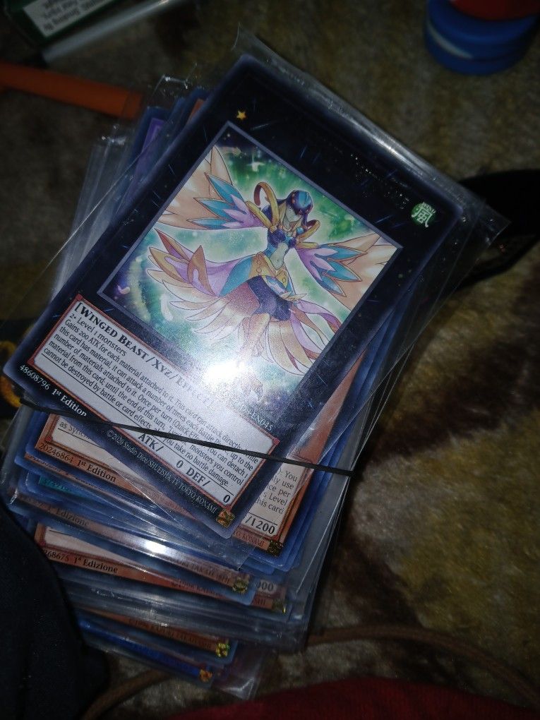 Lots of first edition mint condition yugioh cards