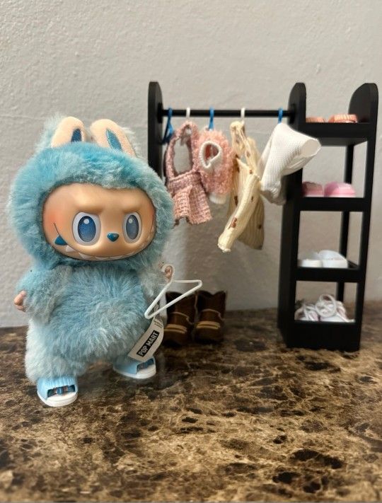 Mini Closet For Labubu Doll