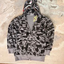 Bape Grey Zip Up 