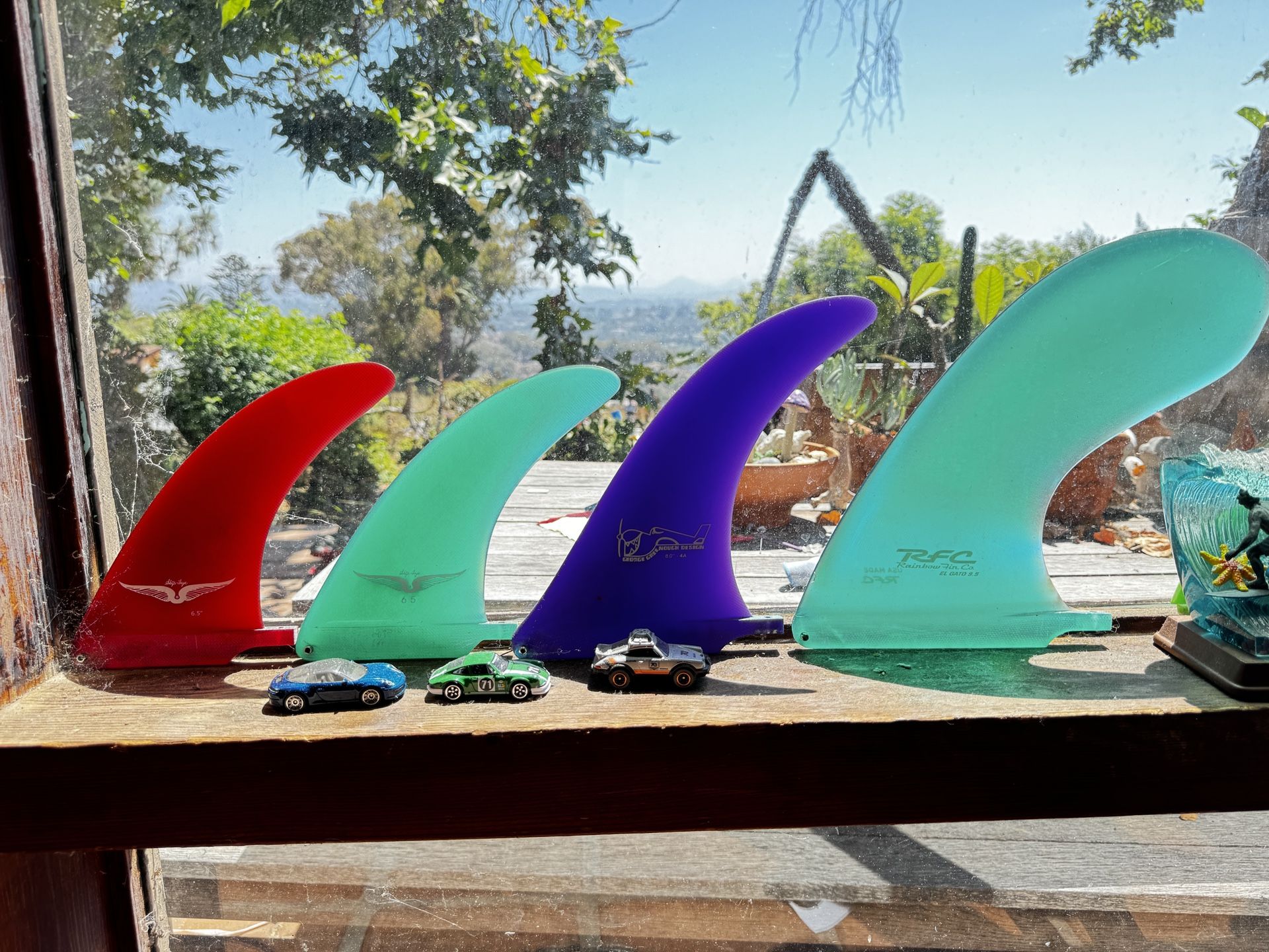 Skip Frye George Greenough Designs Rainbow Fin Company New Fins Surfboard Longboard
