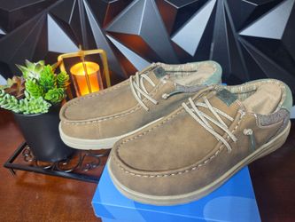 HEYDUDE Bradley Eco Stretch Loafers – Brown – men's Size 9 – New in Box