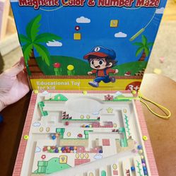 Magnetic Color and Number Maze