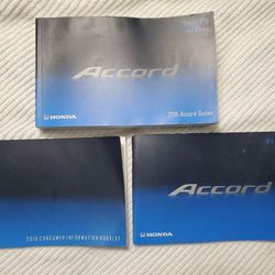 Genuine OEM 2015 Honda Accord Sedan Owners Manual,Warranties, And Consumer Information Booklets Models