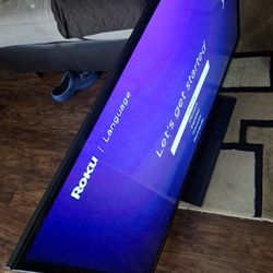 55 Inch Emerson Tv W Remote N Roku, Can Deliver For Xtra $5