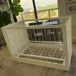 Sloan Acrylic Convertible Crib In White AND Conversion Kit - Pottery Barn Kids