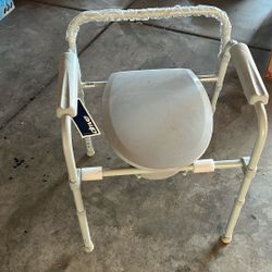 Folding Steel Commode 