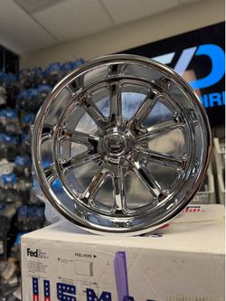 18x8 US Mags U110 Rambler Chrome Wheels 5x4.5 (1mm) Set of 4