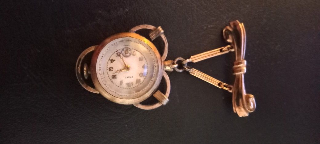 Ladies 10k Watch Pin