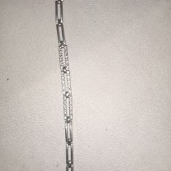 SILVER DIAMOND BRACELET 
