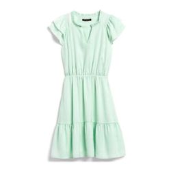 NEW Banana Republic Factory Flutter-Sleeve Dress size M Mint