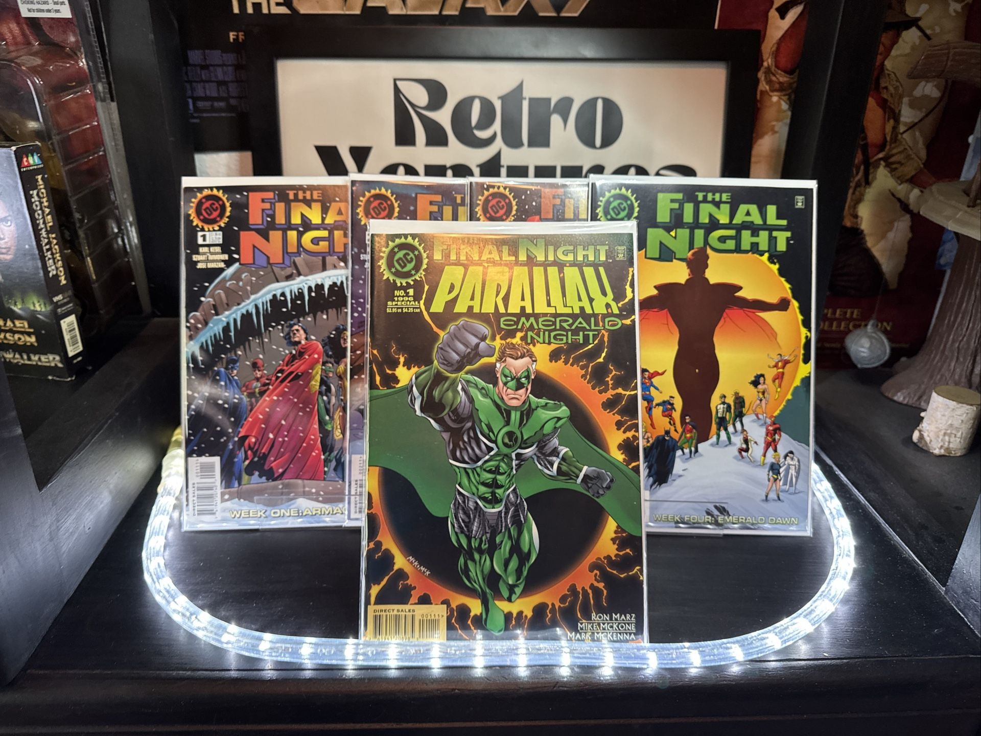 The Final Night + Parallax Emerald Night 1-4 Full Set DC Comics 1996 B&B VG+
