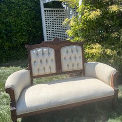 Antique 1880’s Victorian Settee Loveseat Parlor Sofa