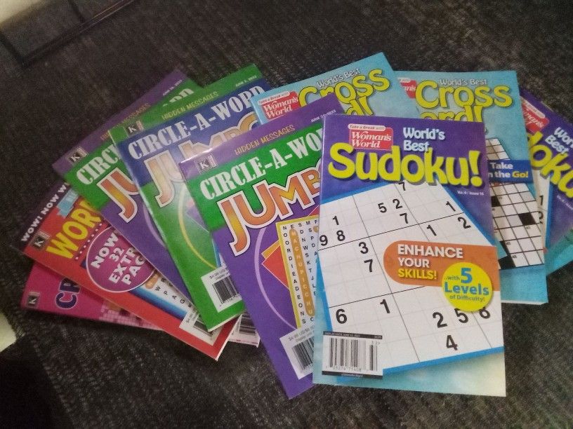 Puzzle Books 50% Off Regular Price!