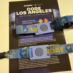 2026 Core Tommorowland Los Angeles 2 Day GA Wristband Tickets