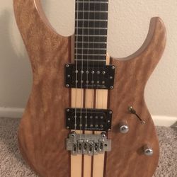 Solid Neck Thru Electric Guitar IYV Humbuckers 24 Frets