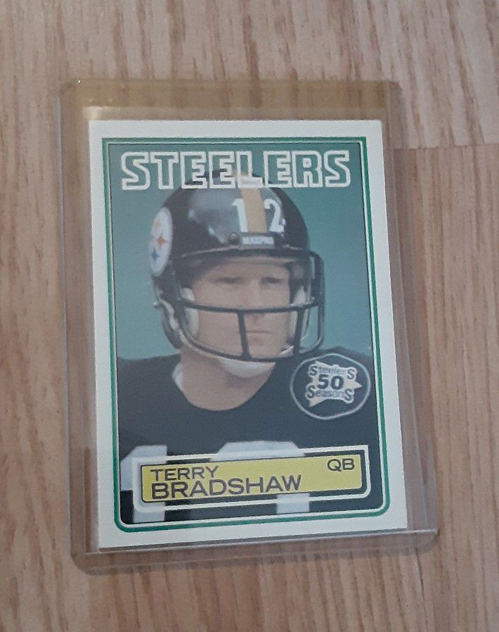 Vintage Terry Bradshaw Pittsburgh Steelers Collector's Card - VGC