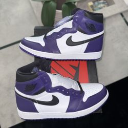 Jordan 1 Court Purple 2.0 Size 12.5 