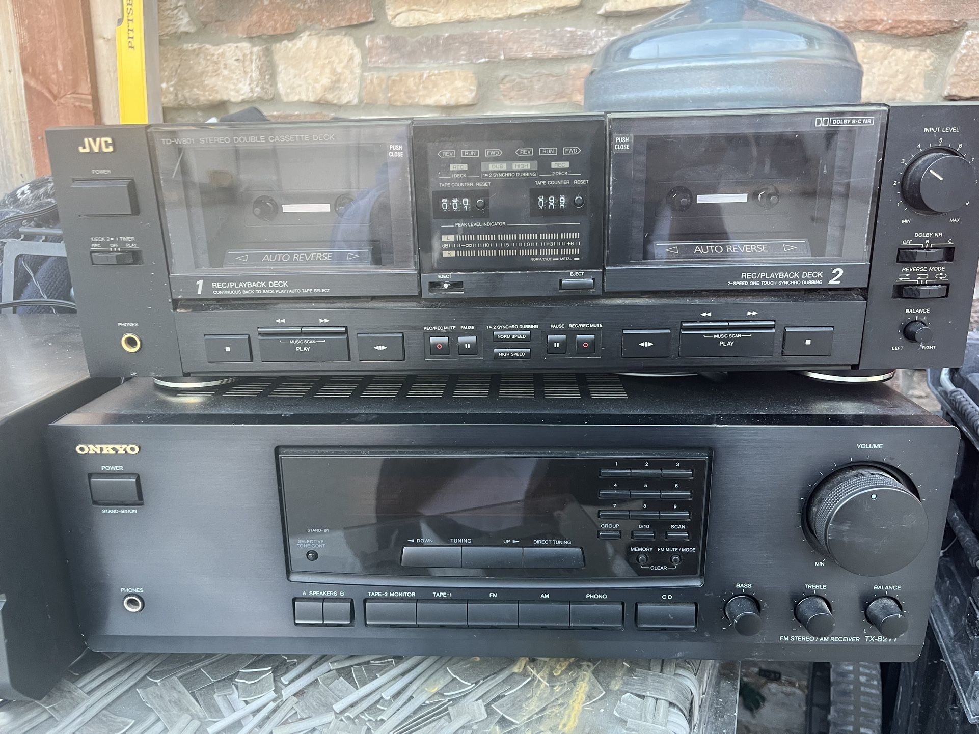 Onkyo Receiver/JVC DECK