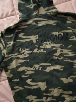 True Religion Camo Pullover Hoodie