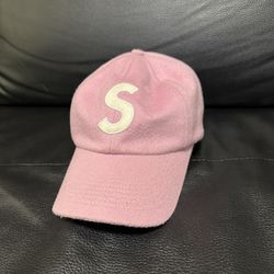 Supreme 6 Panel Pink Hat