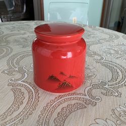 Red Ceramic Pot / Jar