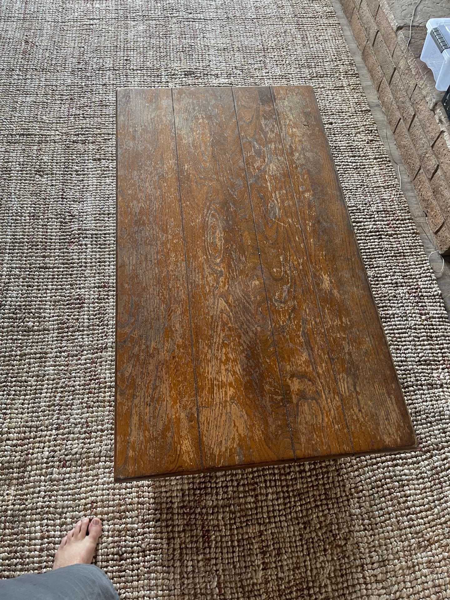 Nice wood coffee table needs new home