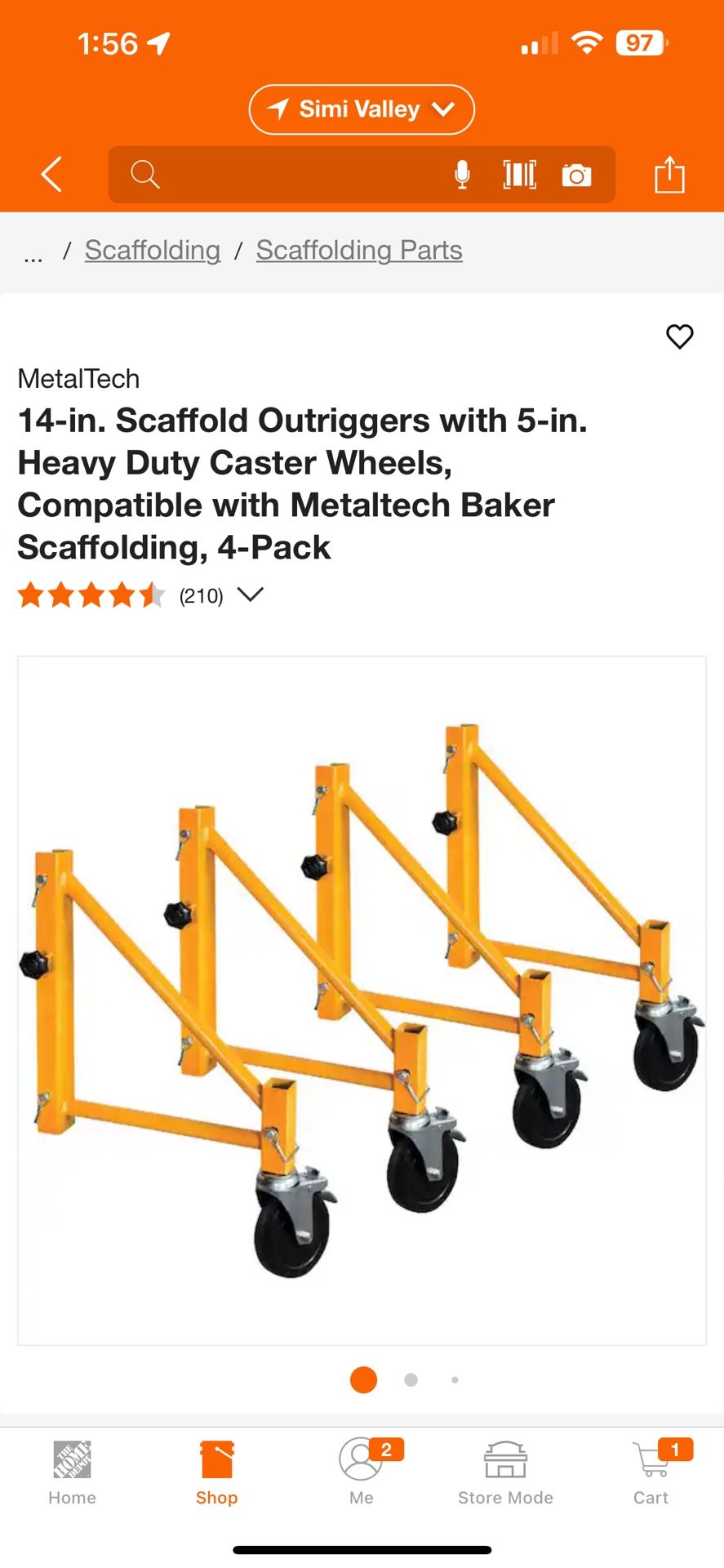 Rolling Scaffolding Outriggers