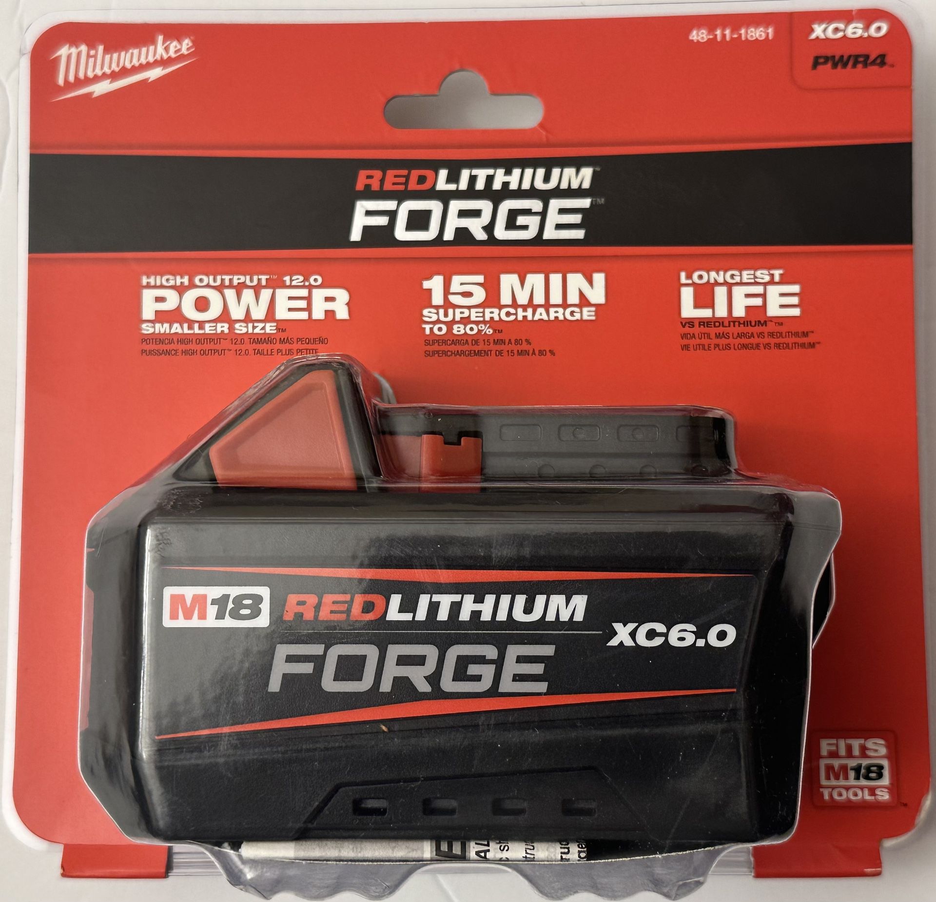 M18 18V Lithium-Ion REDLITHIUM FORGE 6.0 Ah Battery Pack