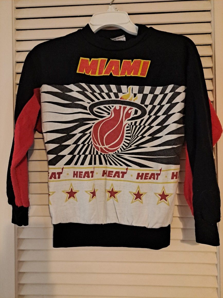 Miami Heat Boys Swestshirt Approx Sz 8