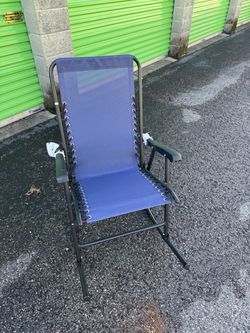 Folding Outdoor Zero Gravity Rocking Lounge Chair