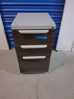Metal file cabinet  $ 60