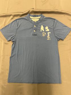 Abercrombie & Fitch Polo Shirt Blue A&F 92 Short Sleeve Men’s Size Medium