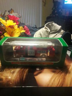 Vintage brand new miniature Hess fire truck