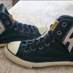Vintage Batman All Star Black and White Converse.  Size Mens 5