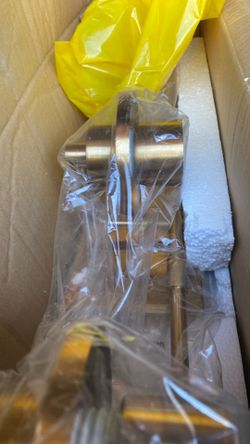 Lamp bathroom  3 light color gold new in box complete