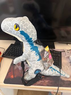 Jurassic World Blue Raptor Plush Backpack