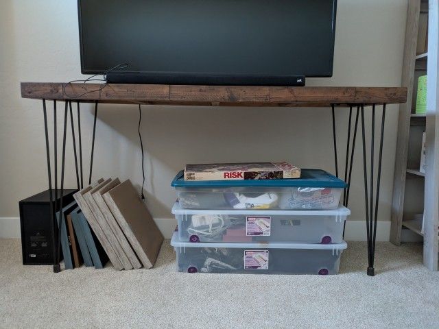 Large Console Table (Wood & Metal)