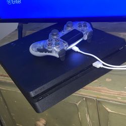 Sony Playstation 4 Slim(CUH-2215B) 1TB Core  (no power cord) w/DualShock Charging Station