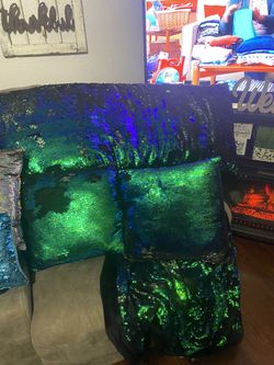 PILLOWS COJINES DE SEQUINS LENTEJUELA MERMAIDS 🧜🏻‍♀️ 