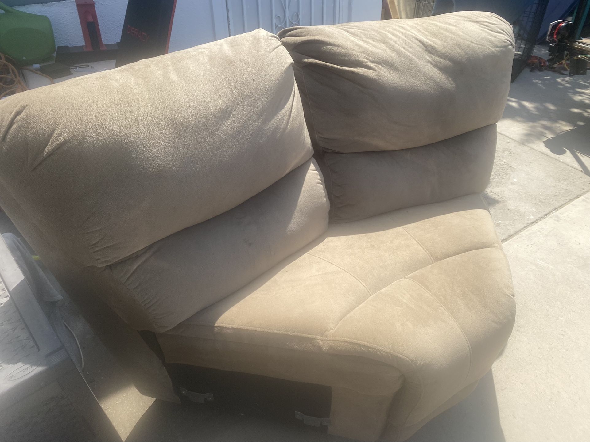 Light Brown Corner Sofa (2 pieces)
